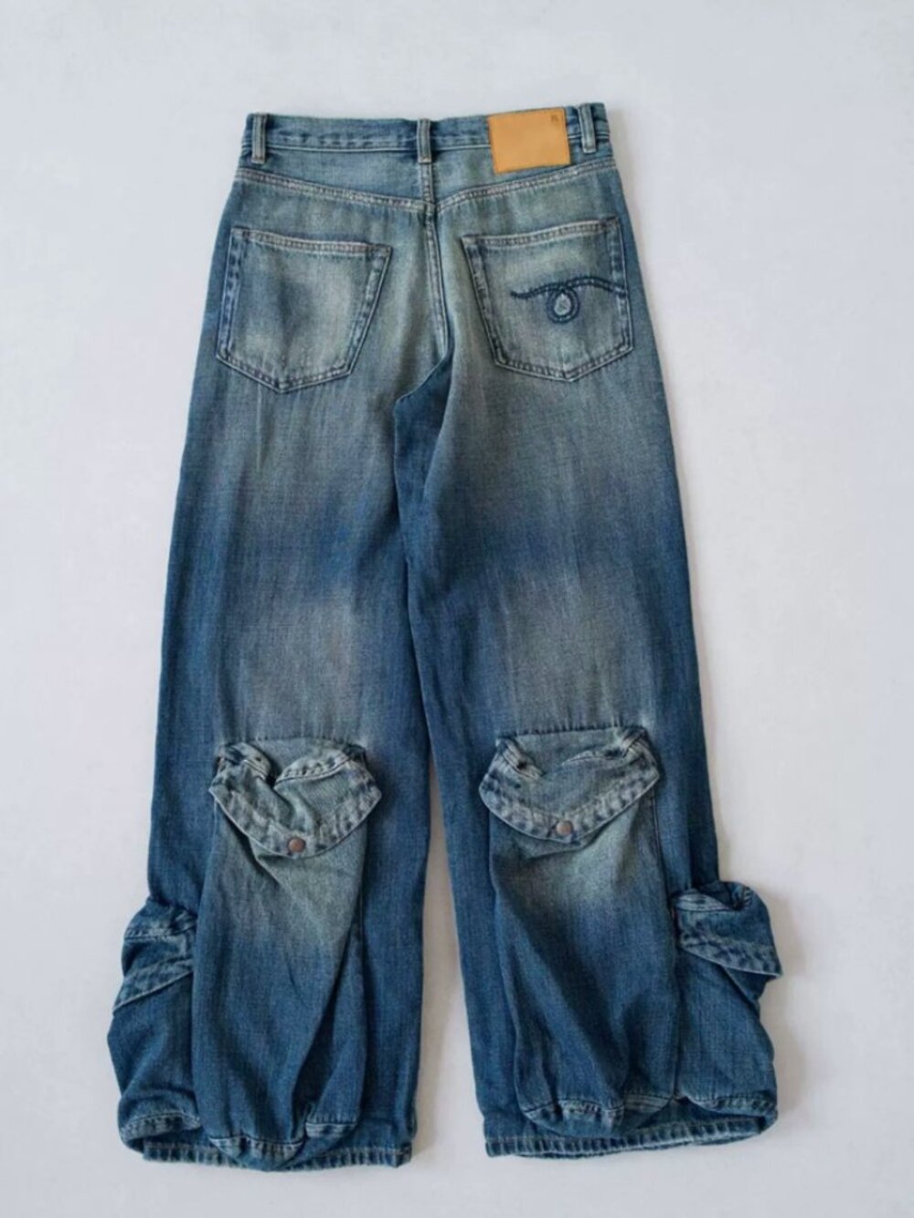 NWT R13 Multipocket Utility Jeans 23/24/25 Dane Indigo - Picture 7 of 12